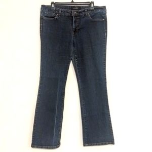Nine West Blue Wash Denim Straight Leg Jeans
